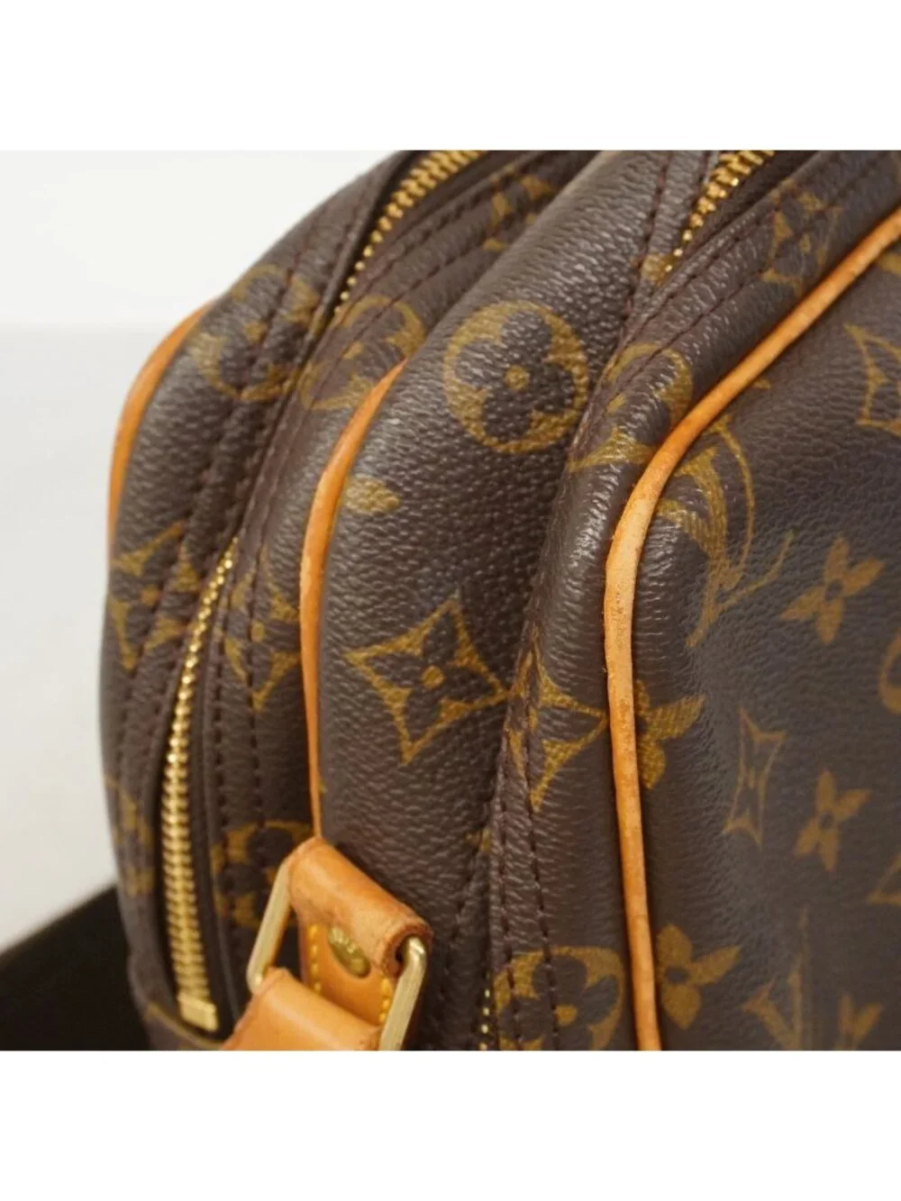 Louis Vuitton Shoulder Bag Monogram Reporter PM Brown